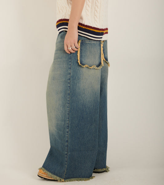 Palm Angels Boxy Jeans Blue