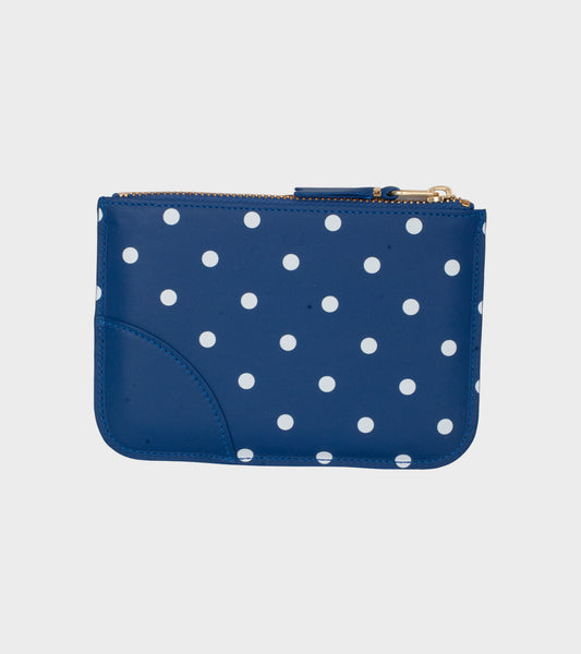 Polka Dots Printed Wallet Blue