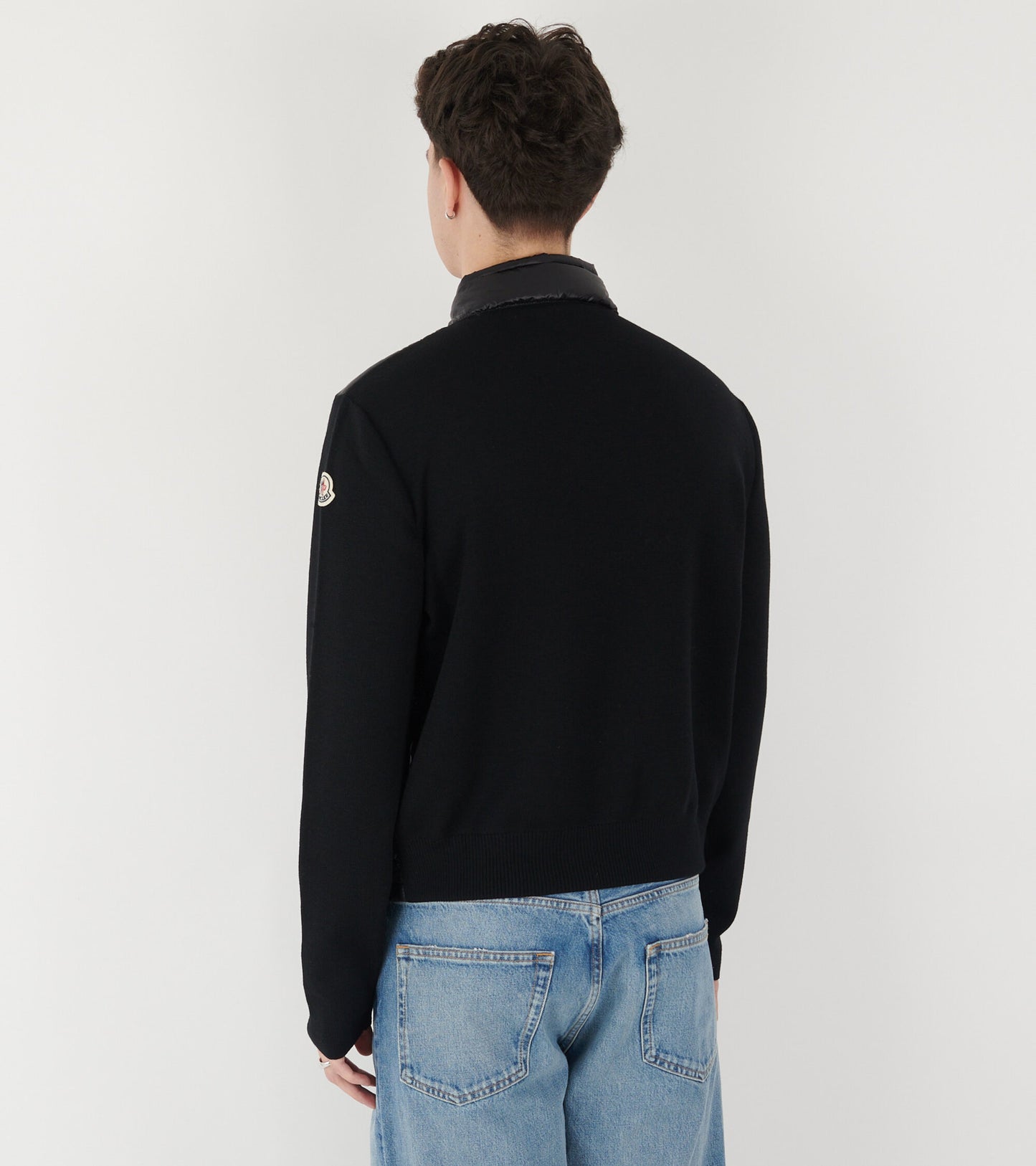 Virgin Wool Cardigan Tricot Black