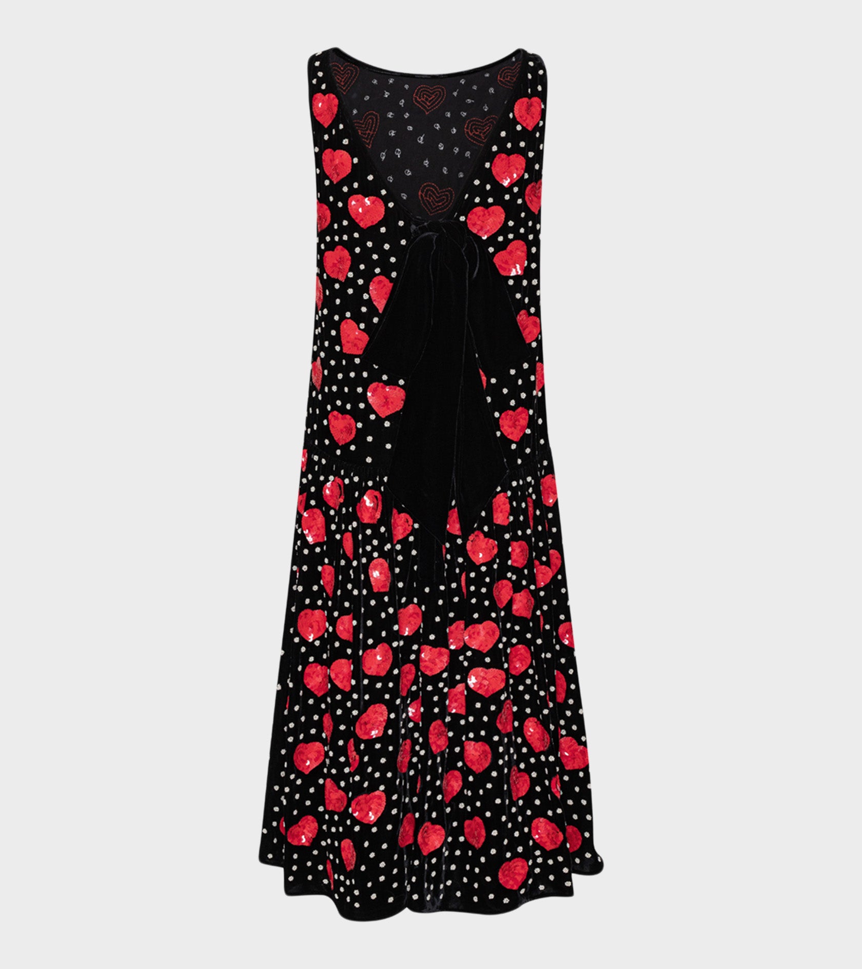 Sonya Dress Black Silk Velvet