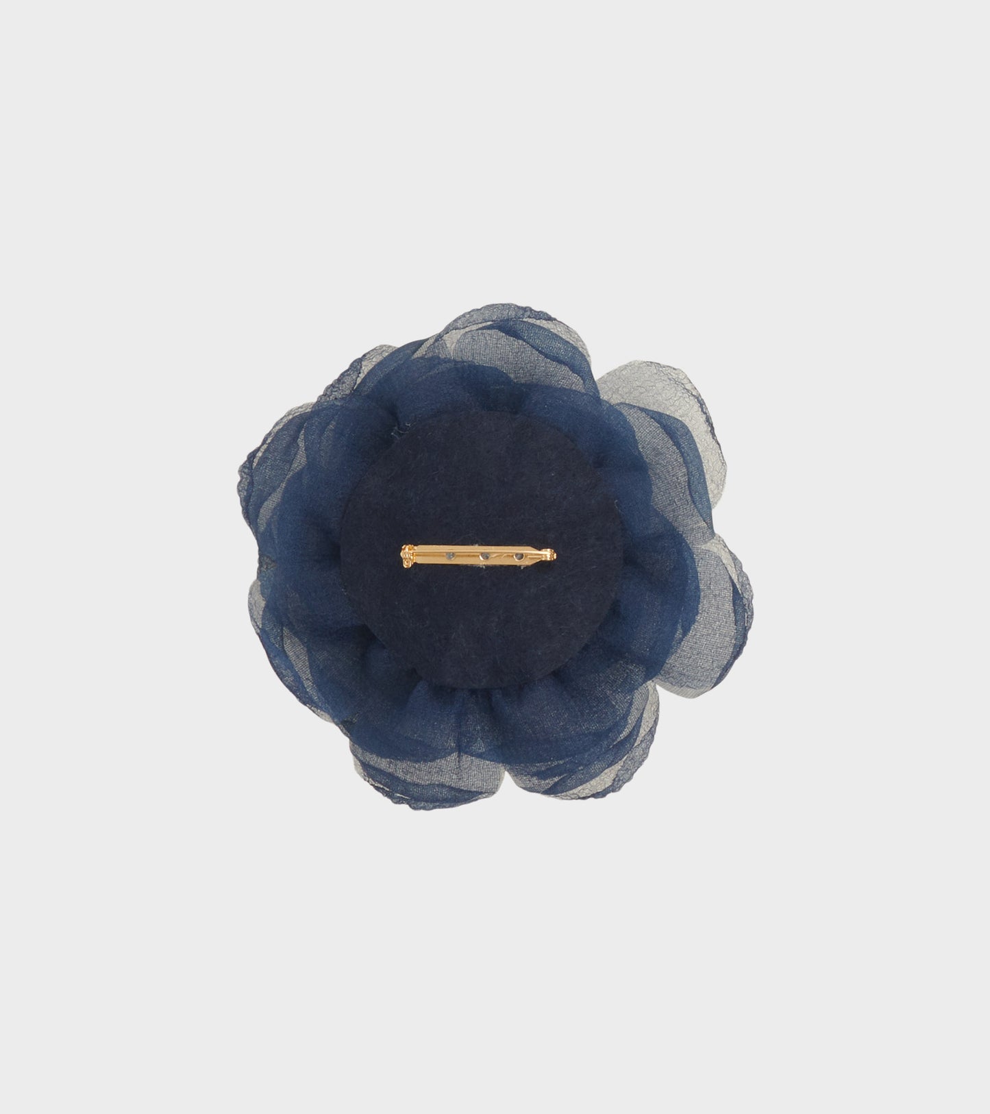 Tulle Rosie Brooch Navy