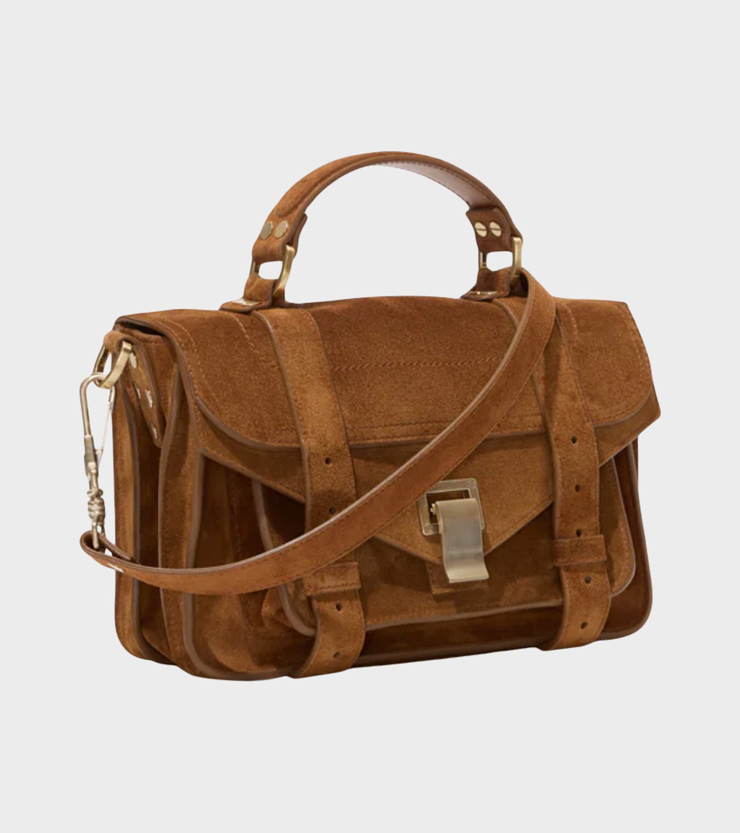 Soft Suede PS1 Tiny Bag Saddle