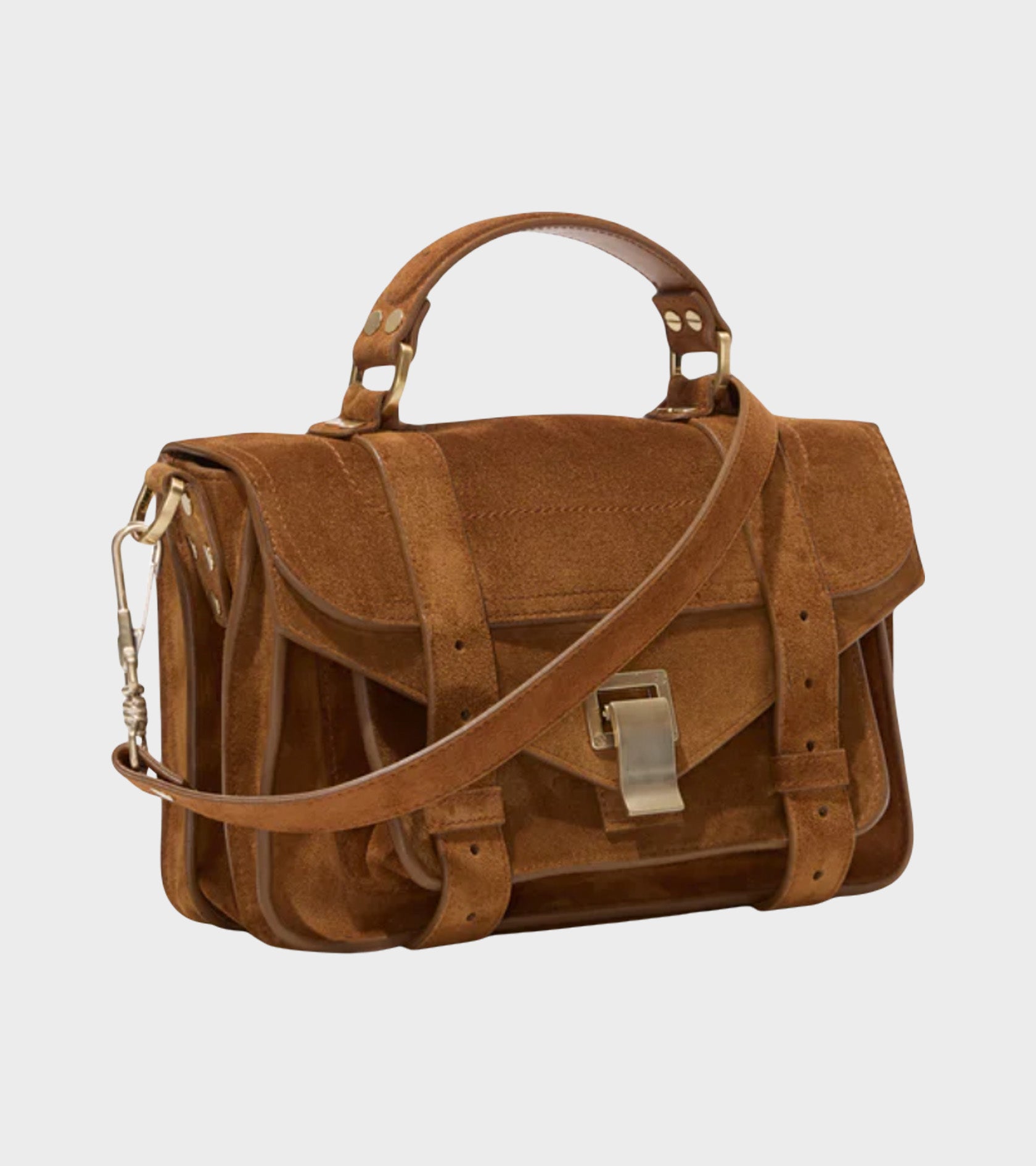 Soft Suede PS1 Tiny Bag Saddle