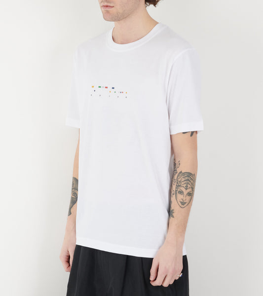 Johannes Code Print T-shirt White