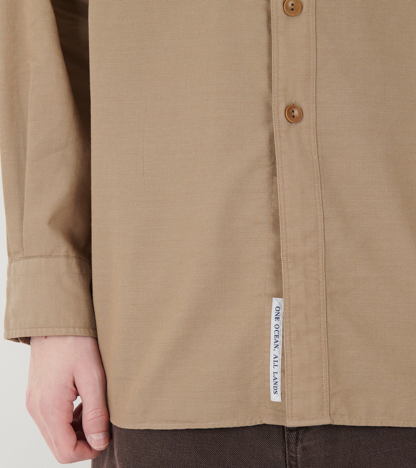 Utility Panama Shirt Beige