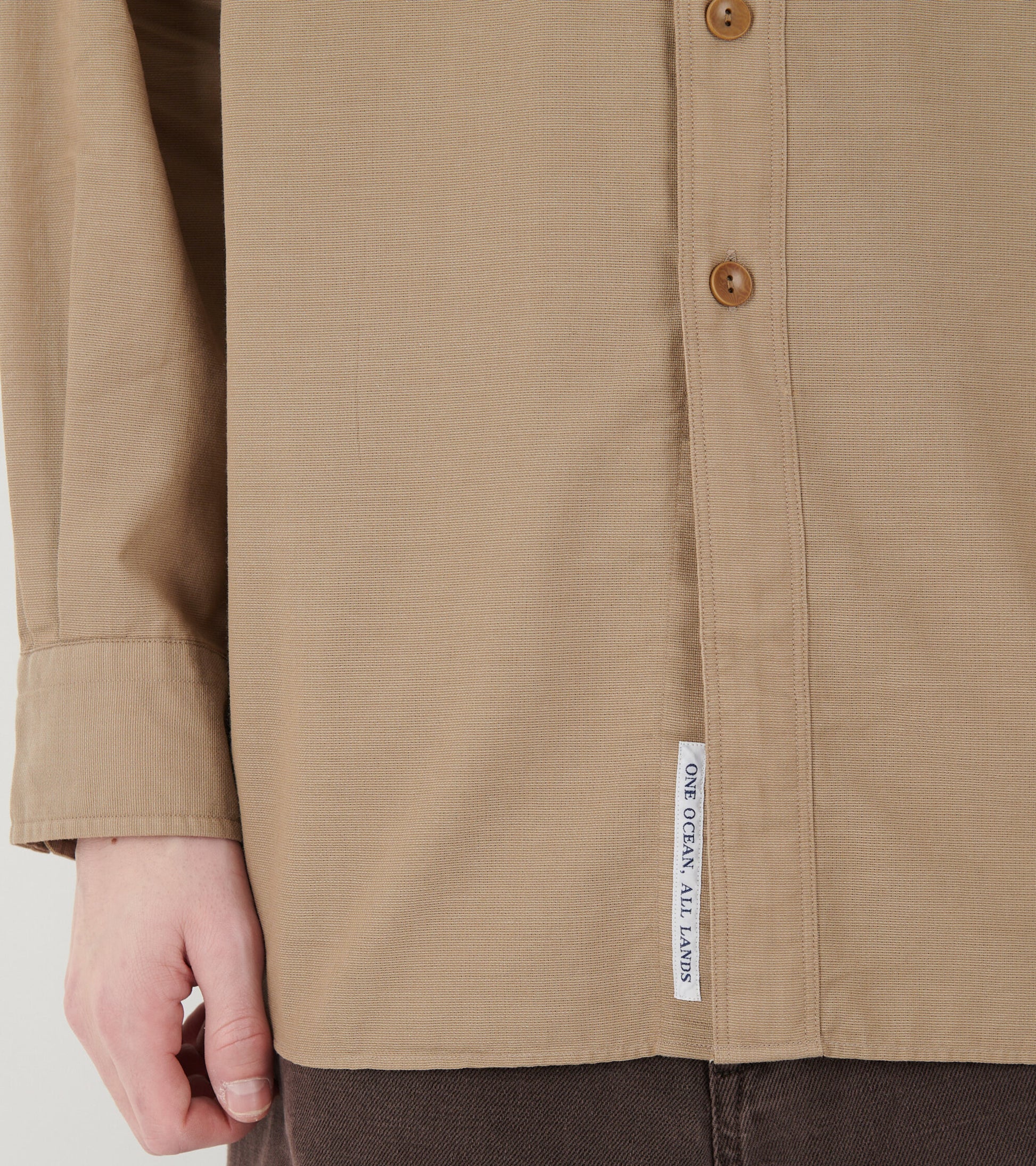 Utility Panama Shirt Beige