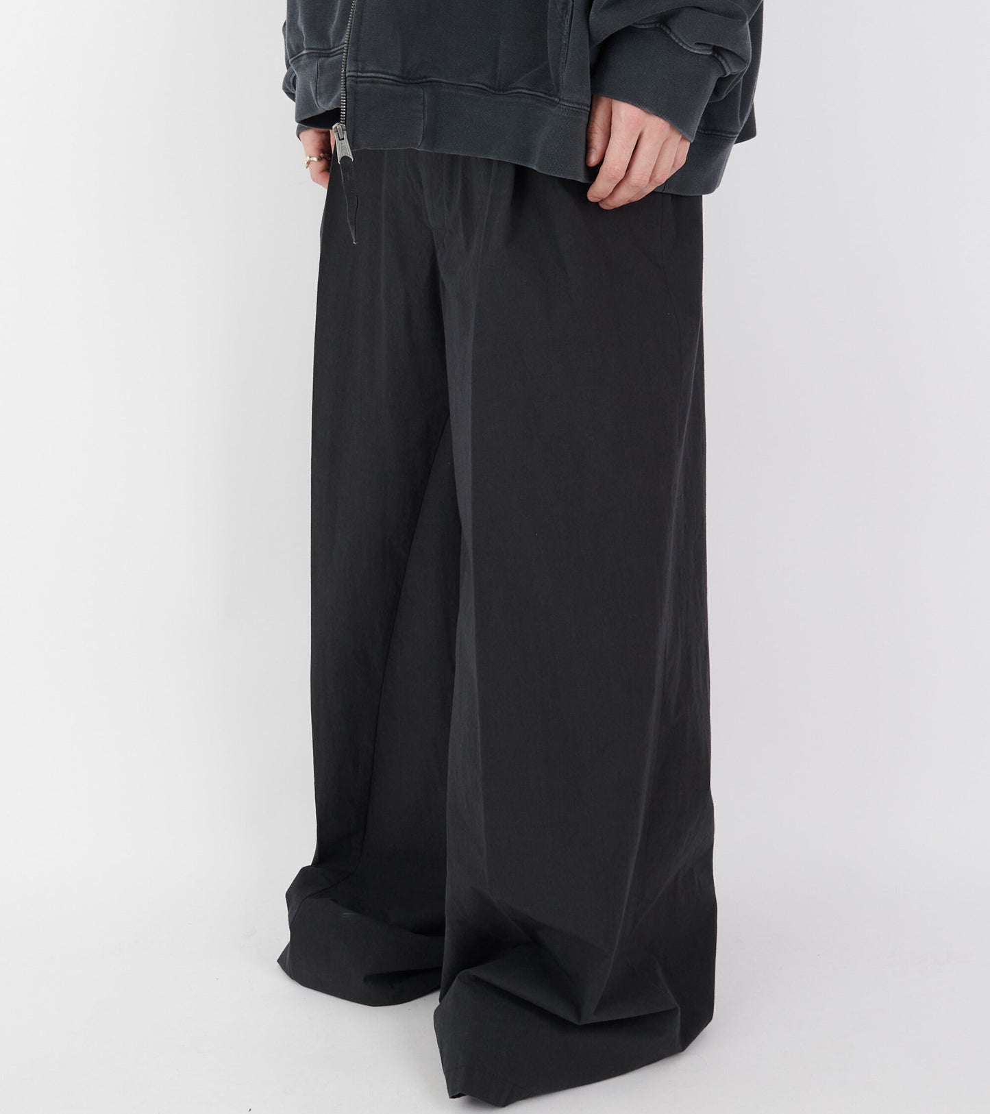 Pleat Trousers Black