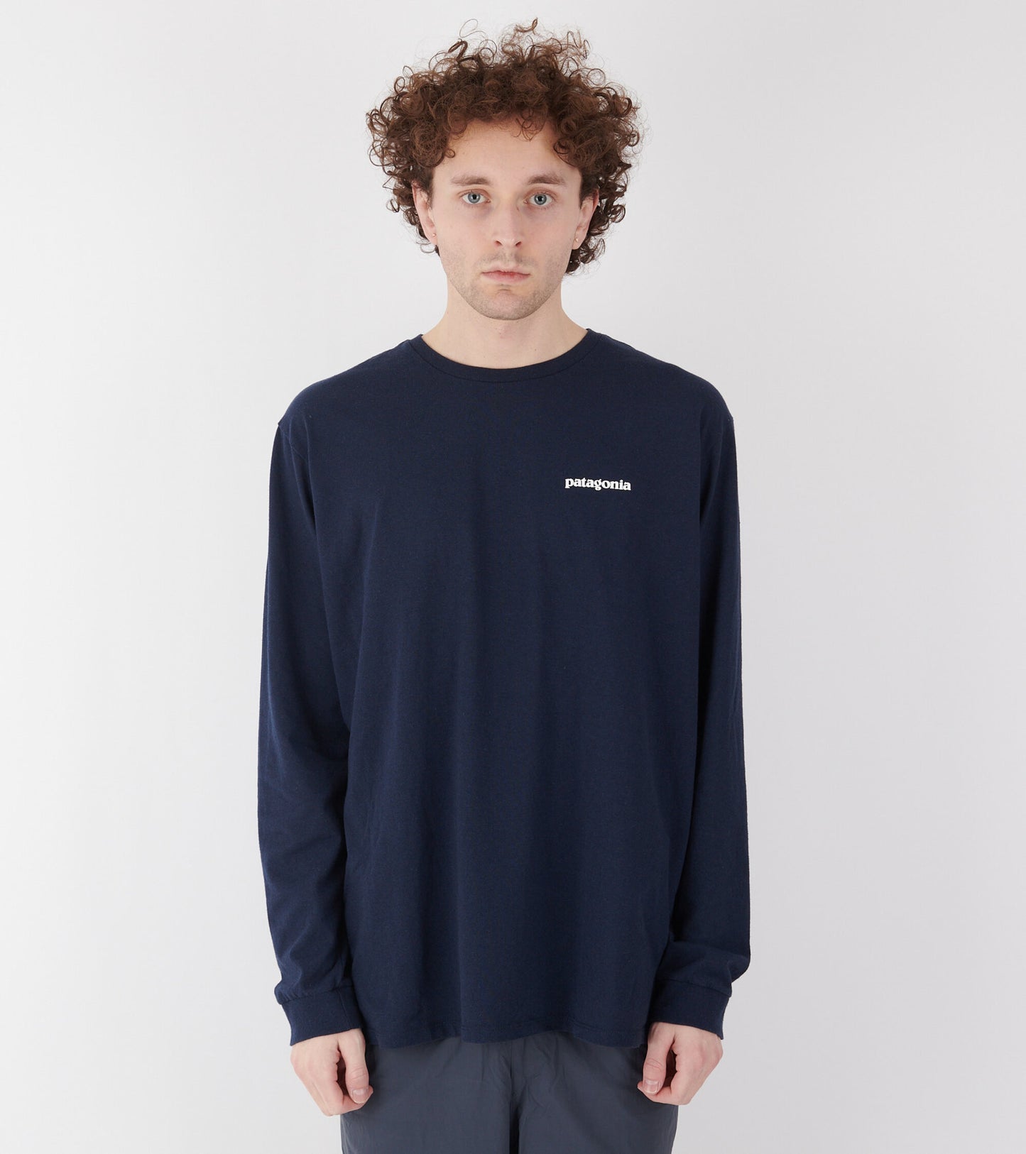M's L/S P-6 Logo Responsibili-Tee New Navy