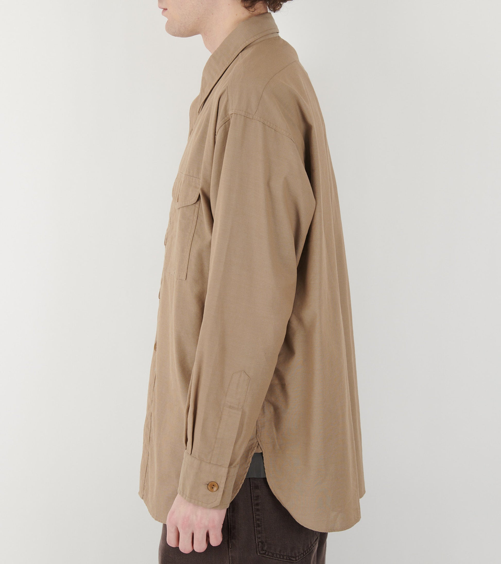 Utility Panama Shirt Beige