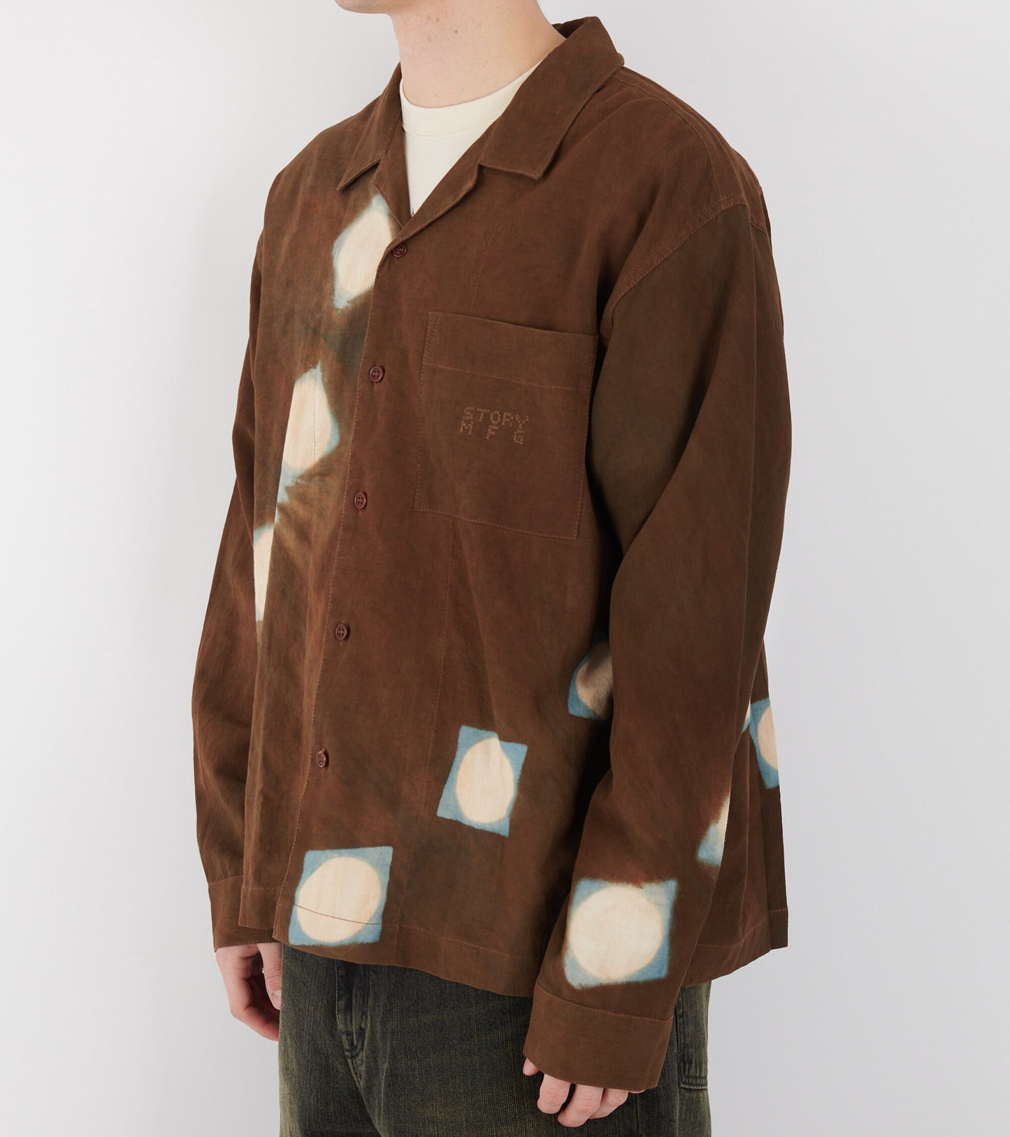 Greetings Shirt L/S Brown Lunar