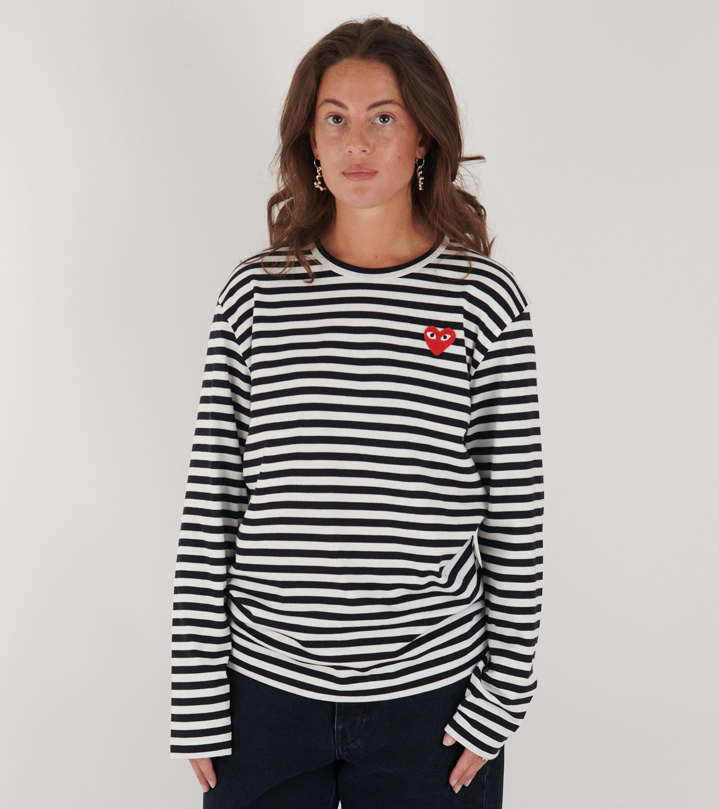 U Striped LS T-shirt Black