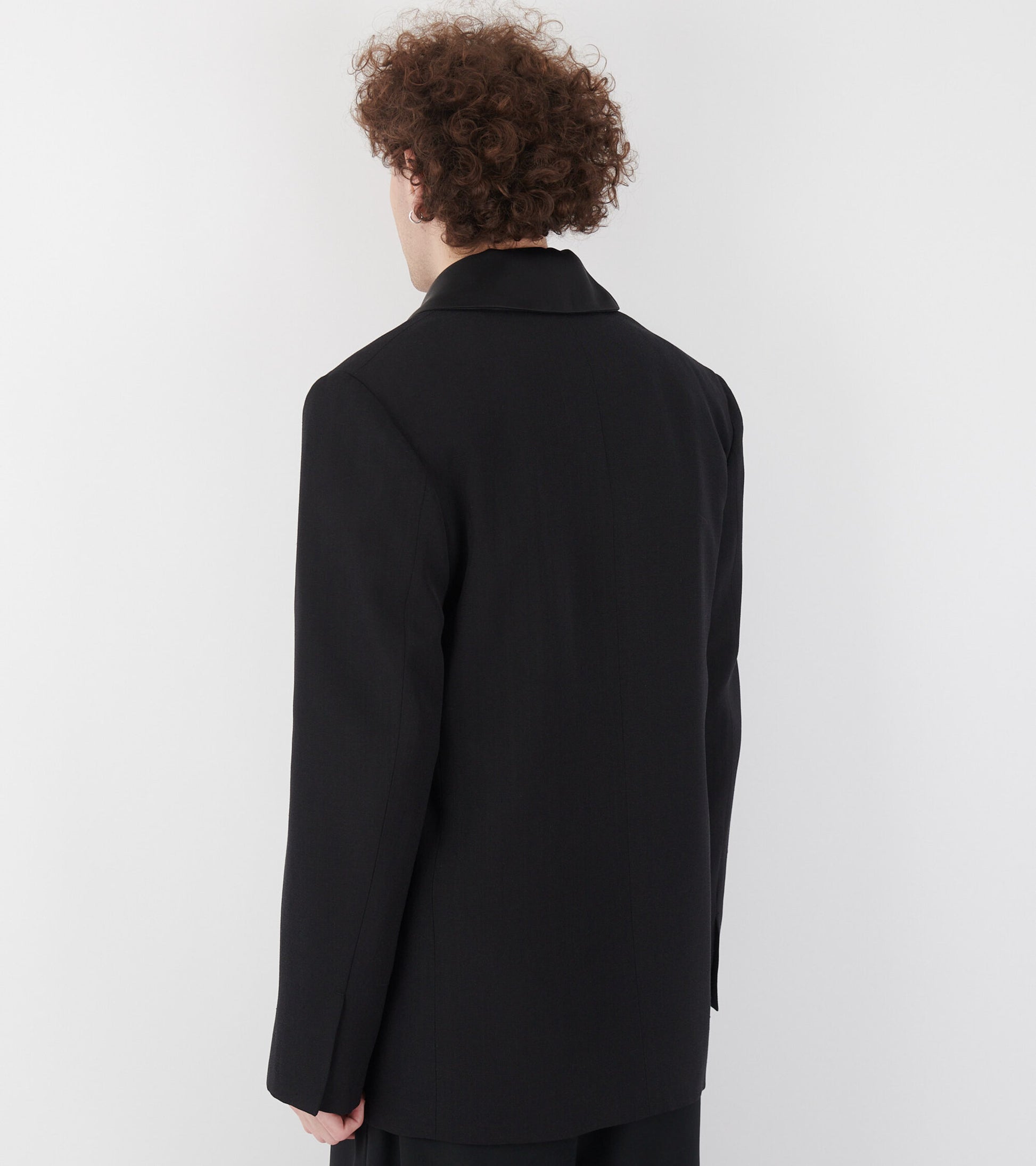 Fluid Silk Blazer Midnight