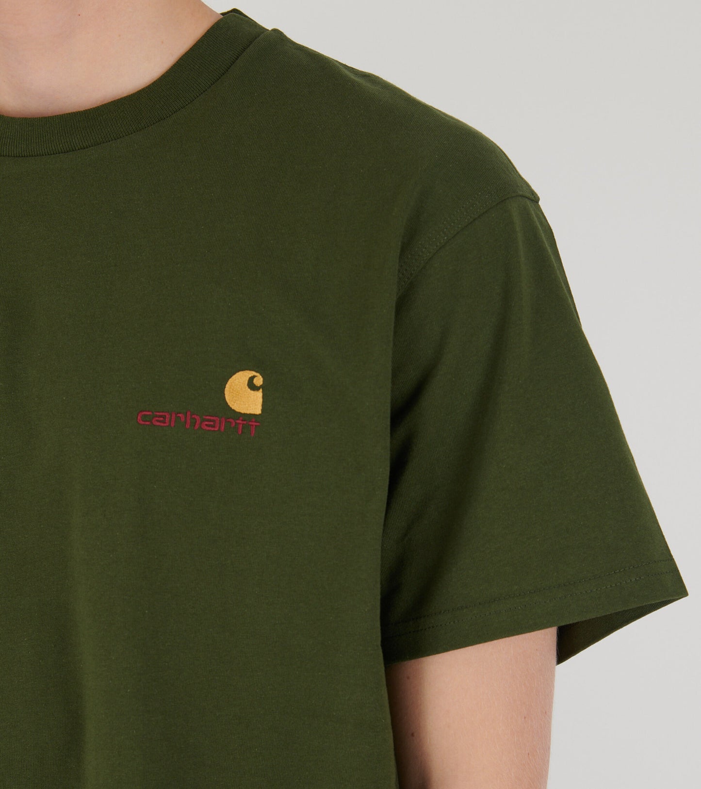 S/S American Script T-shirt Tarragon