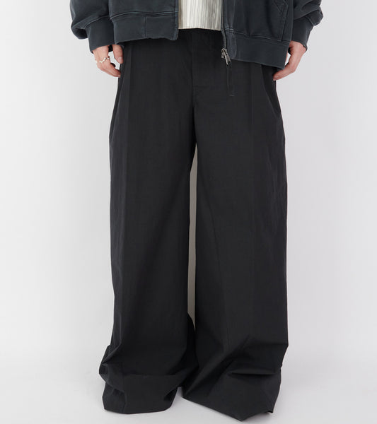 Pleat Trousers Black