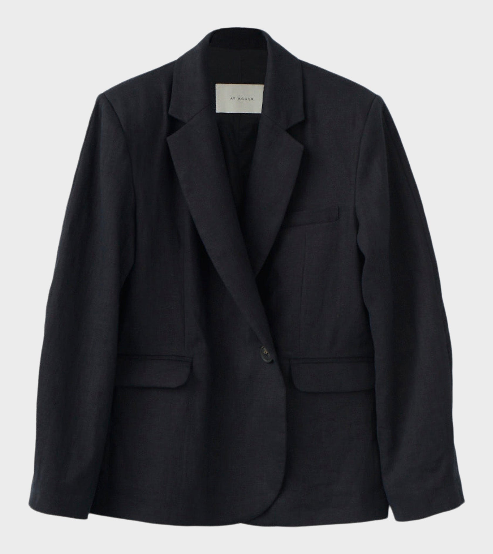 Linen Blazer Black