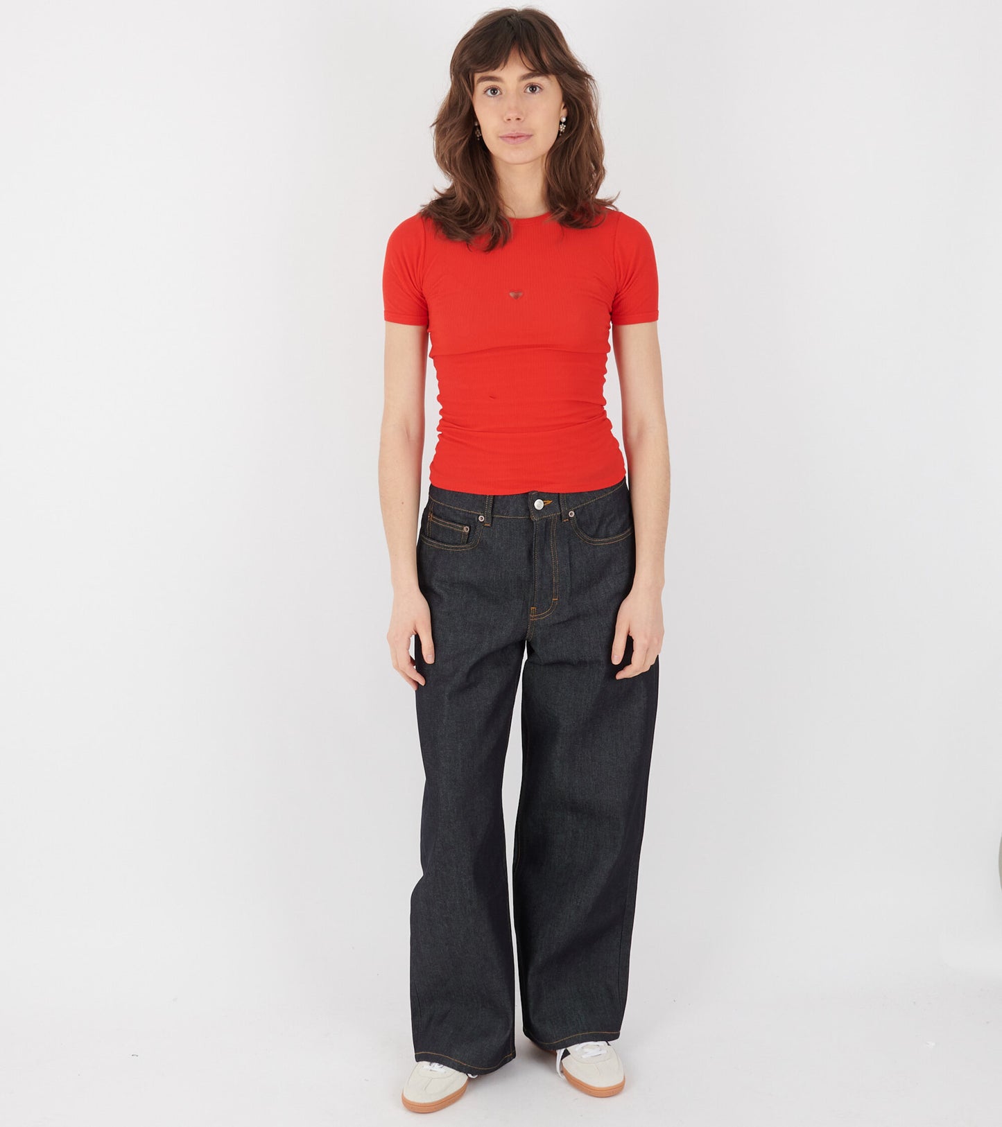 S/S Heart T-shirt My Red