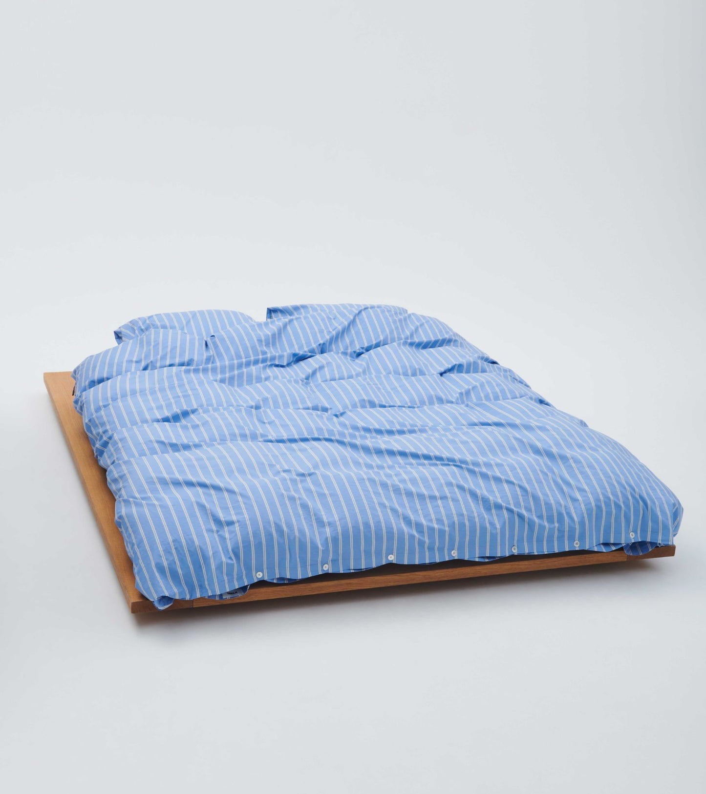 Percale Duvet 140x200 Island Blue Stripes