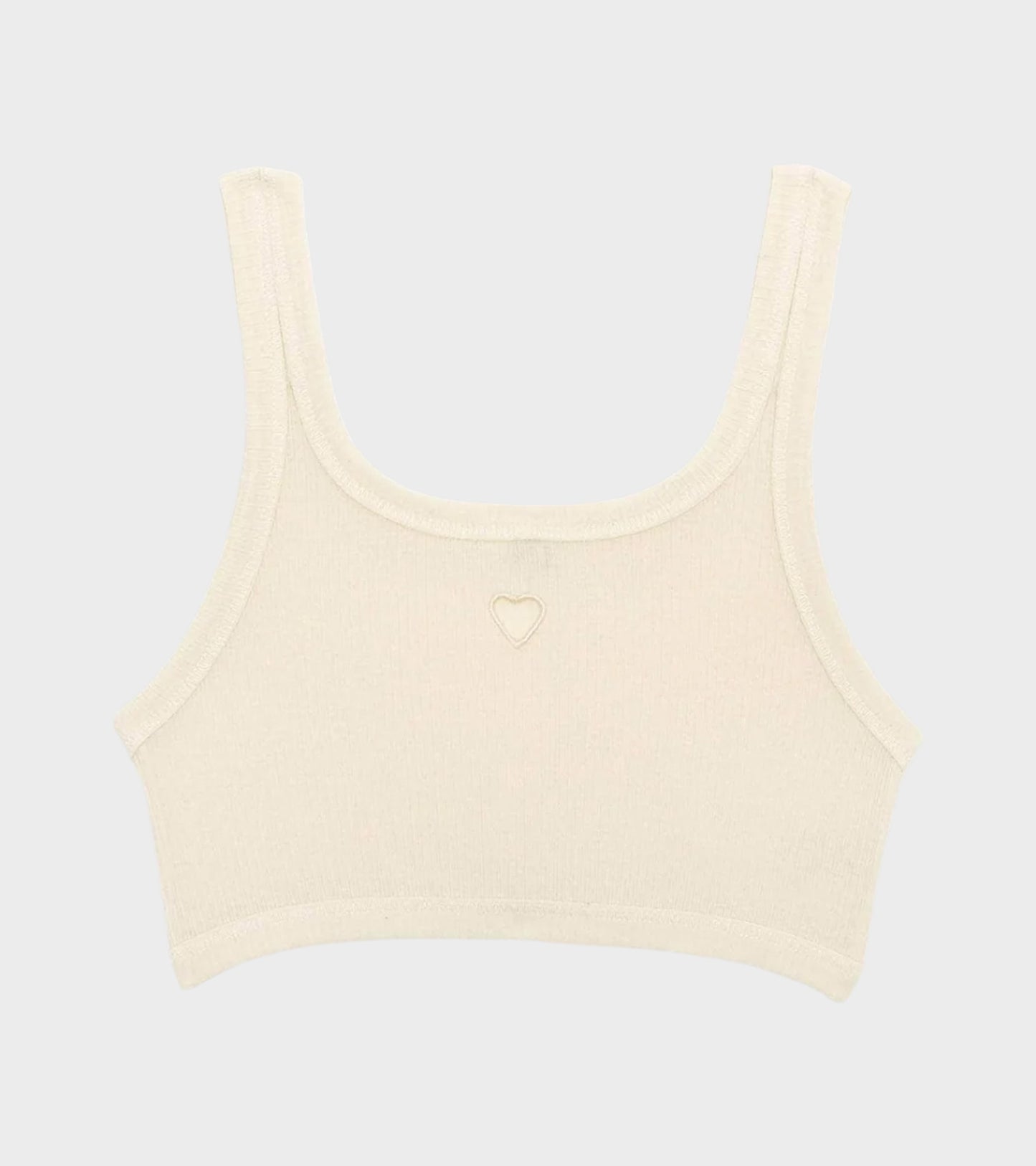 Heart Bra Undyed