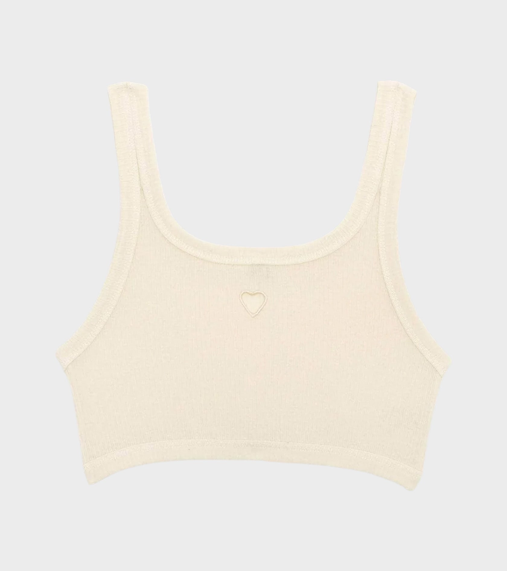 Heart Bra Undyed