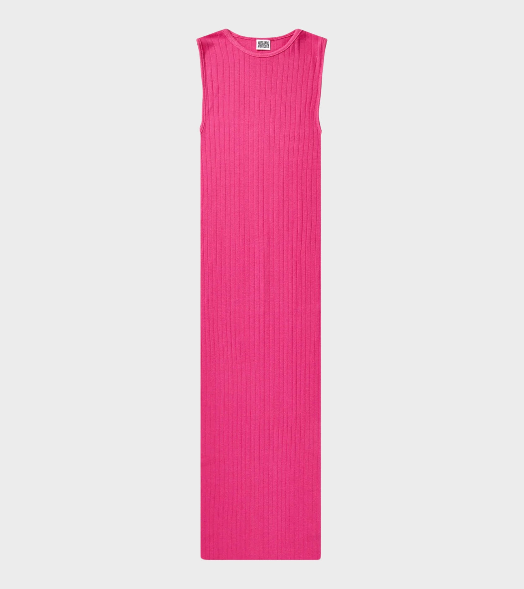101 Tank Rib Dress Chock Pink