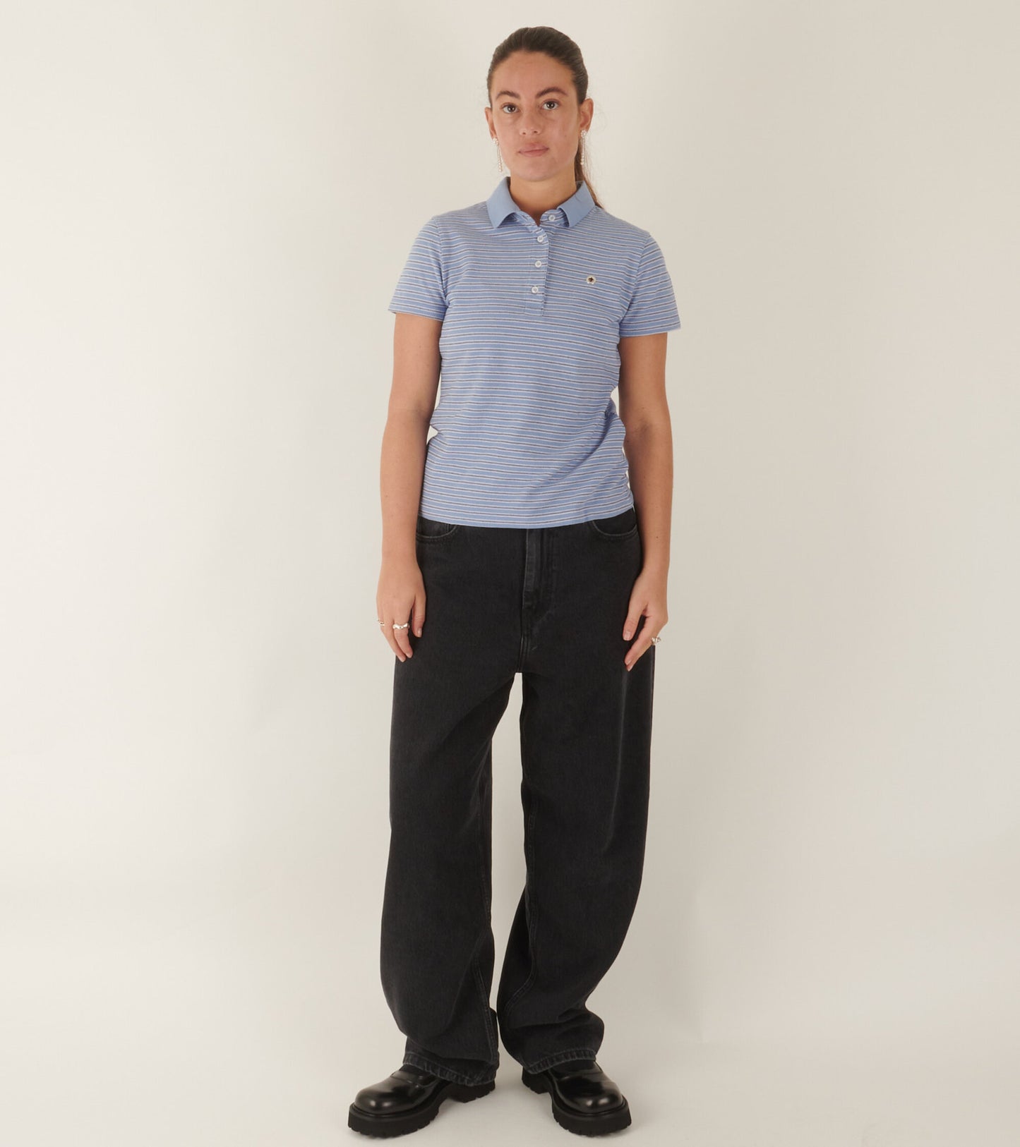 W Brandon Pant Stone Washed Black