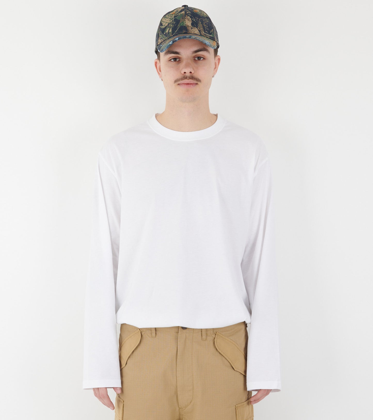 Back Logo Longsleeve White