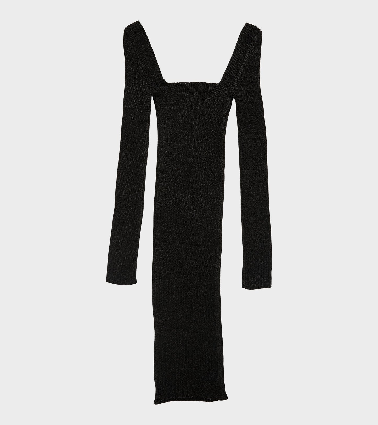 Emma Square Neck Dress Black