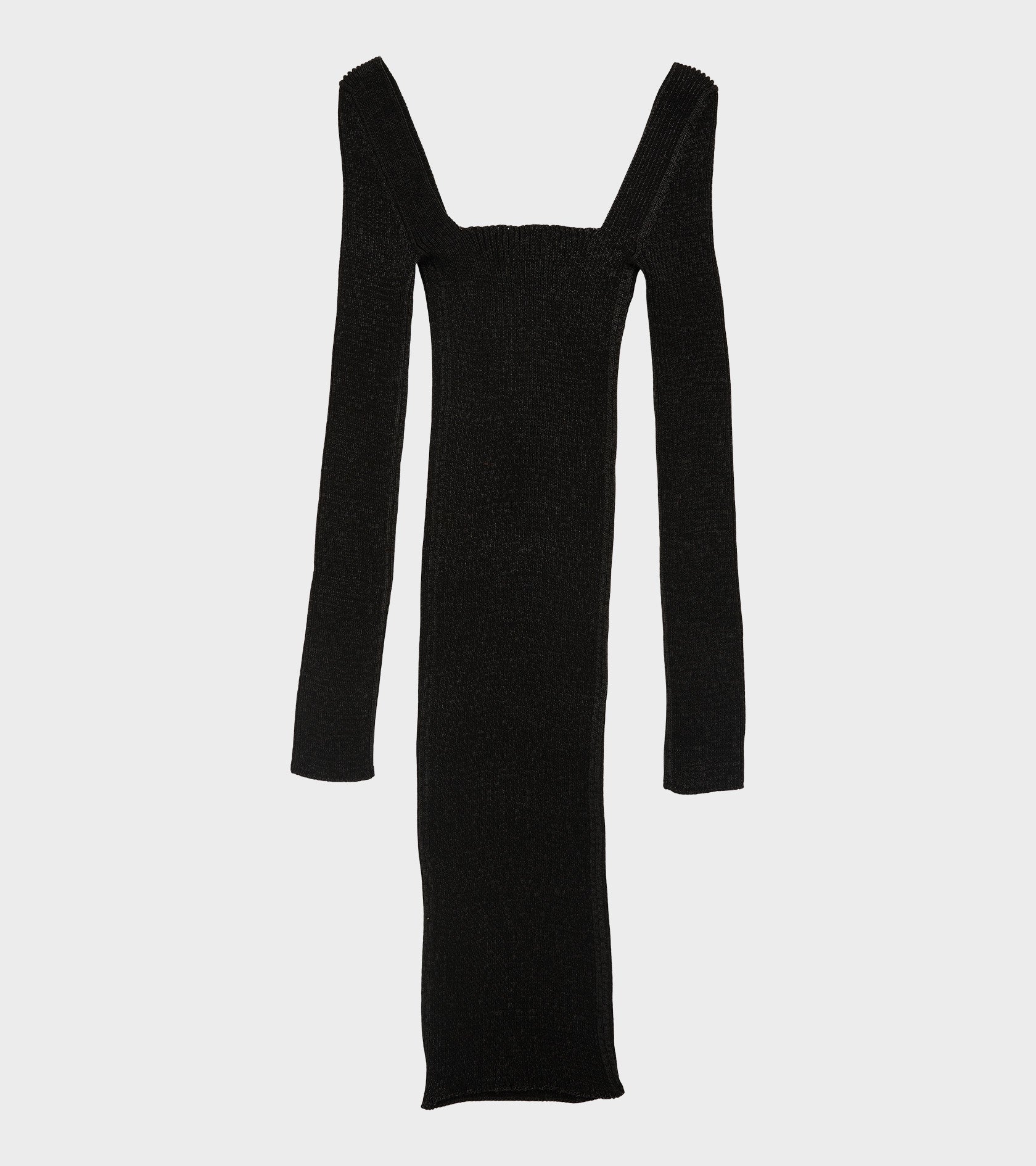 Emma Square Neck Dress Black