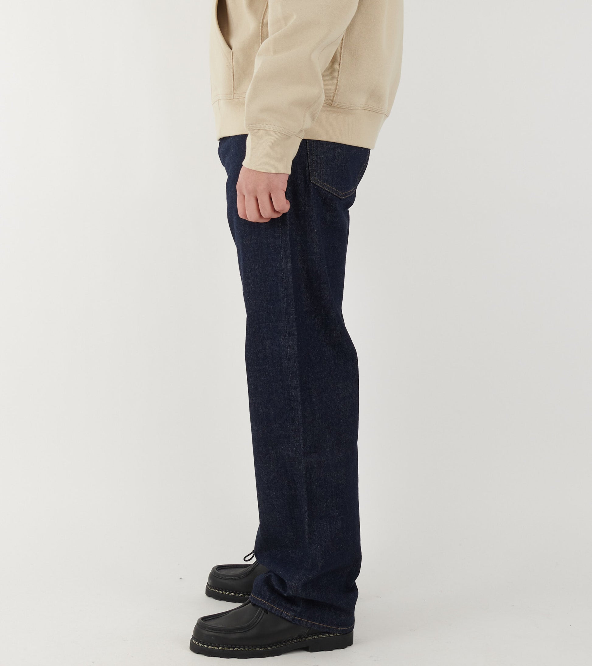 Loose Jeans Simple Rinse Blue