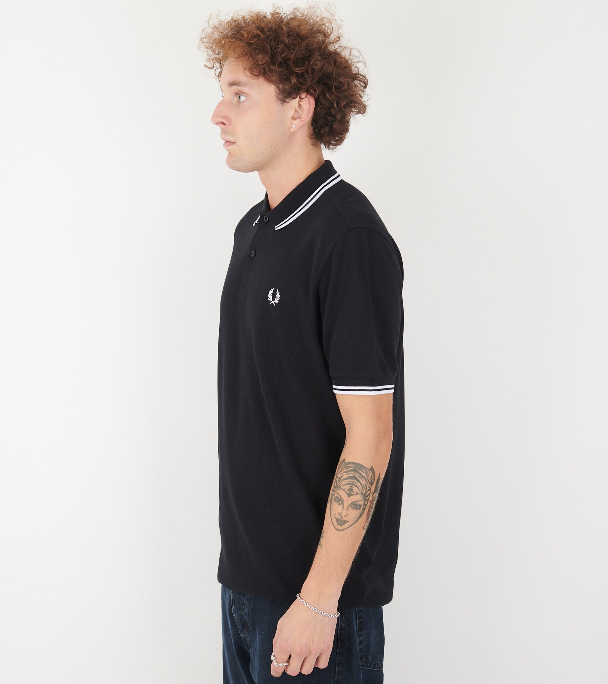 X Fred Perry Strong Will Polo Black