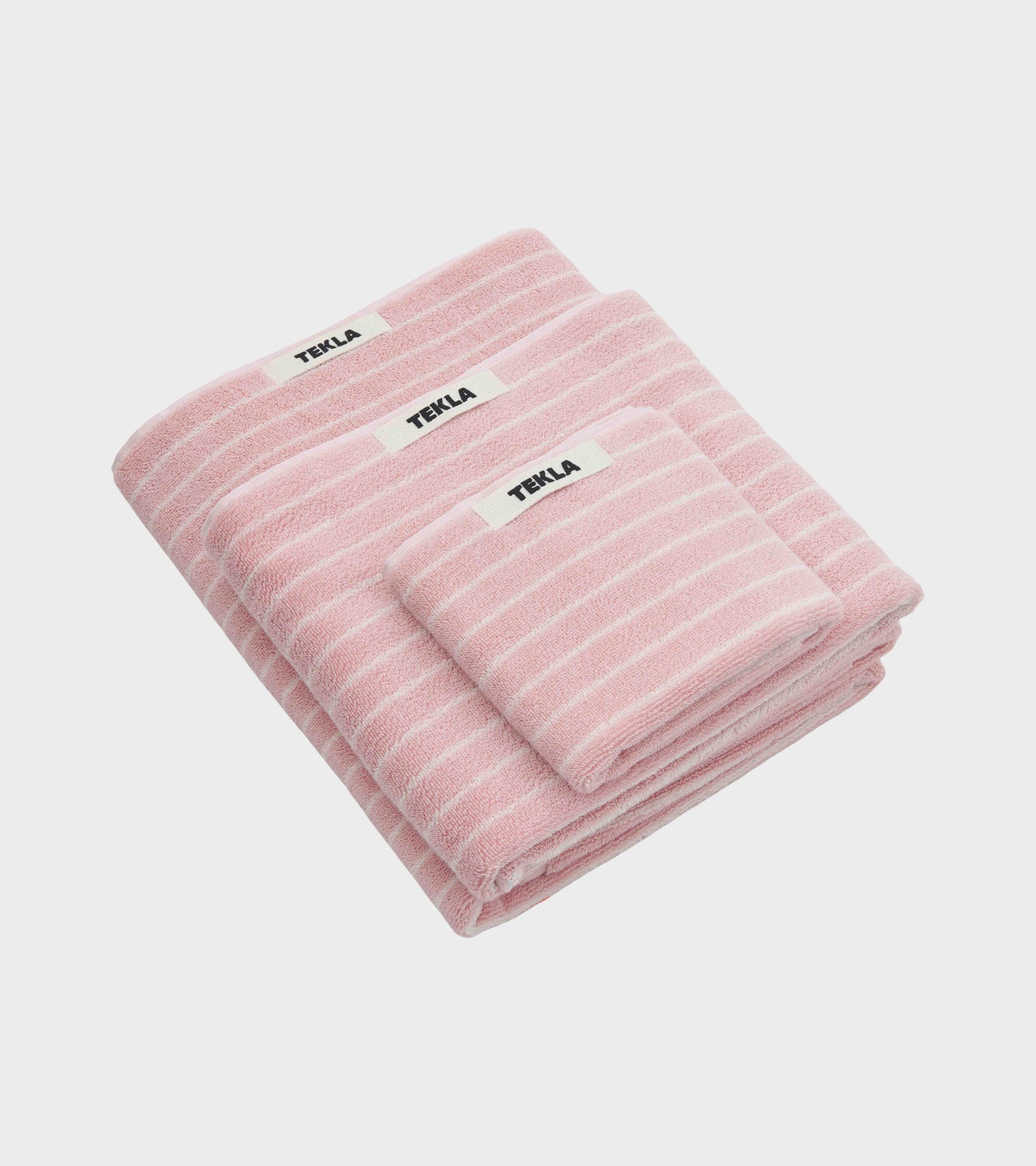 Bath Towel 70x140 Shaded Pink Stripes