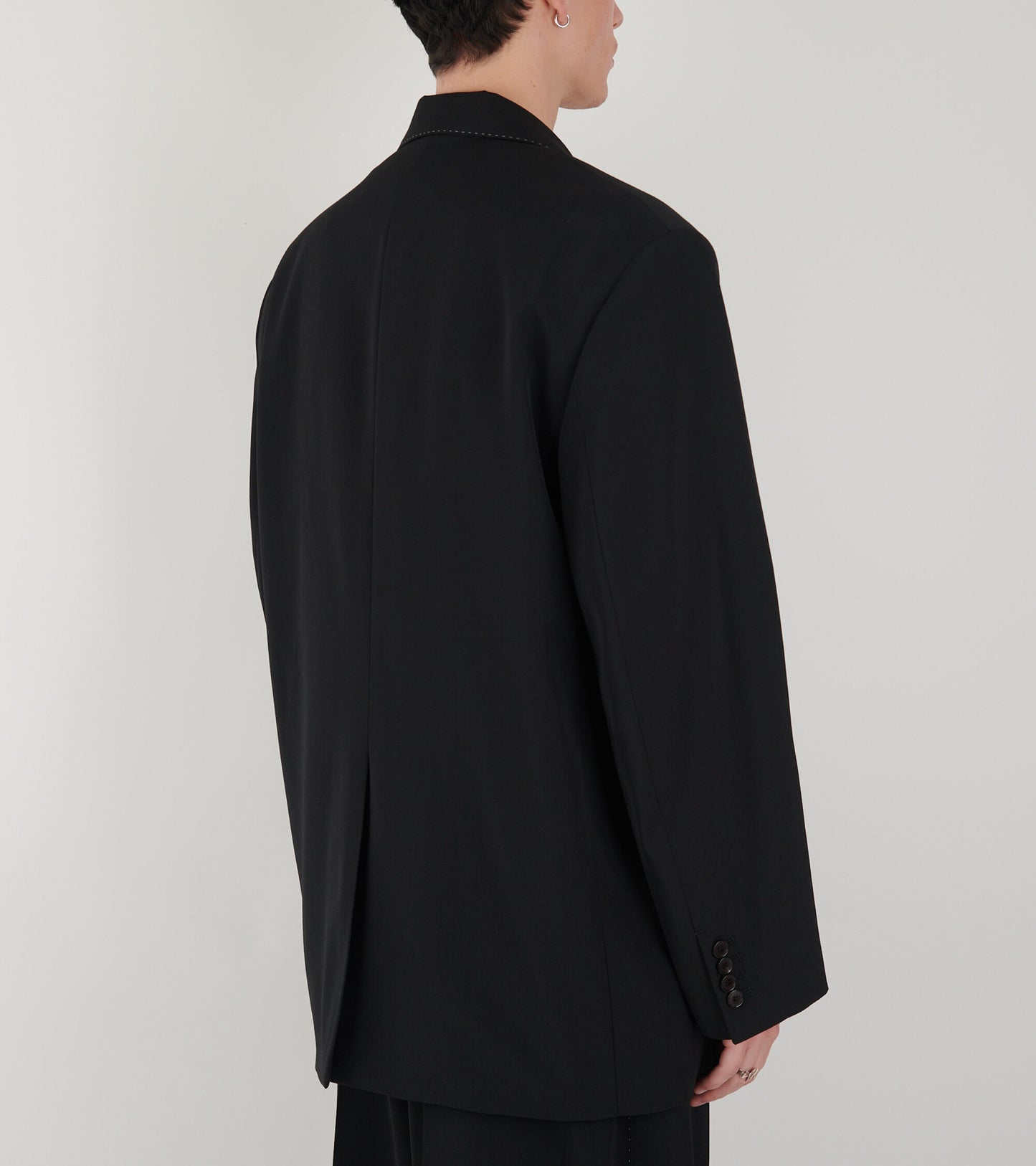 Single Breasted Suit Jacket Black