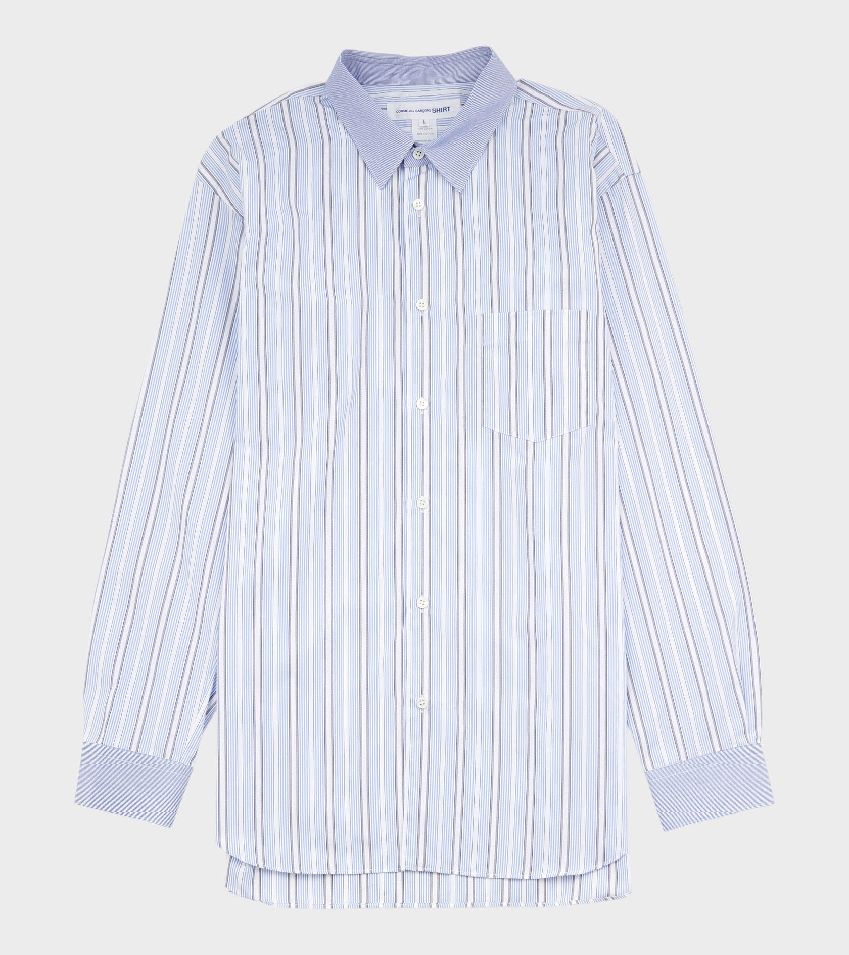 Striped Shirt Blue Mix