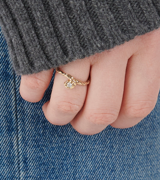 Twiggy Diamond Ring Gold