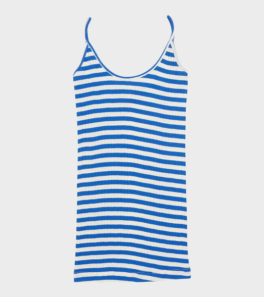 101 Strap Top Cobalt Blue/Ecru