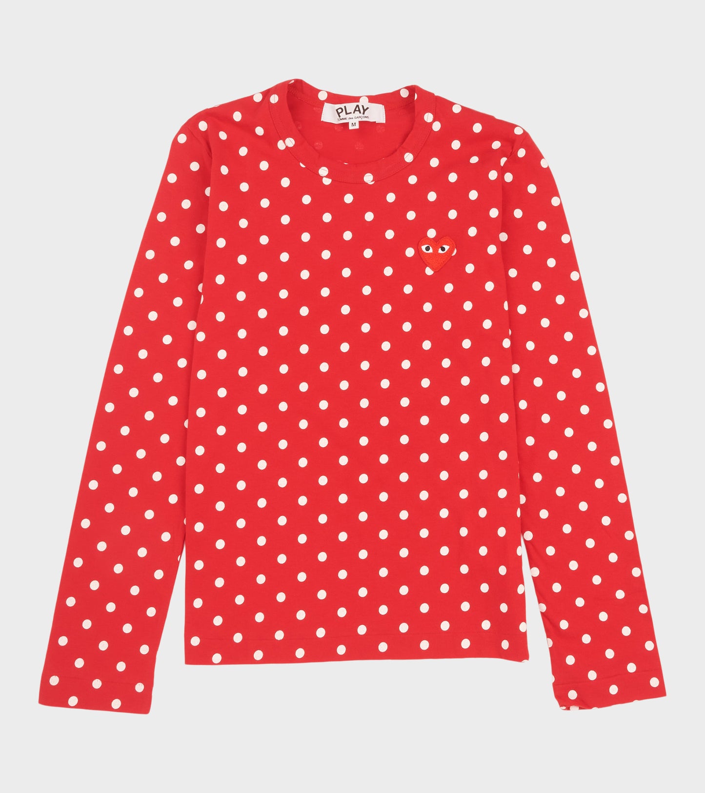 W Dots LS T-shirt Red