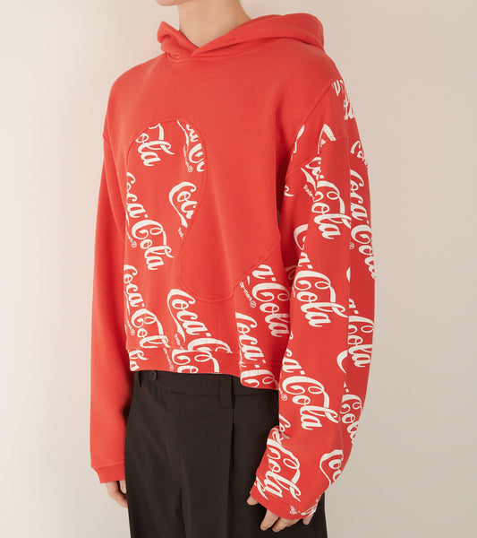 Coca Cola Swirl Hoodie Red