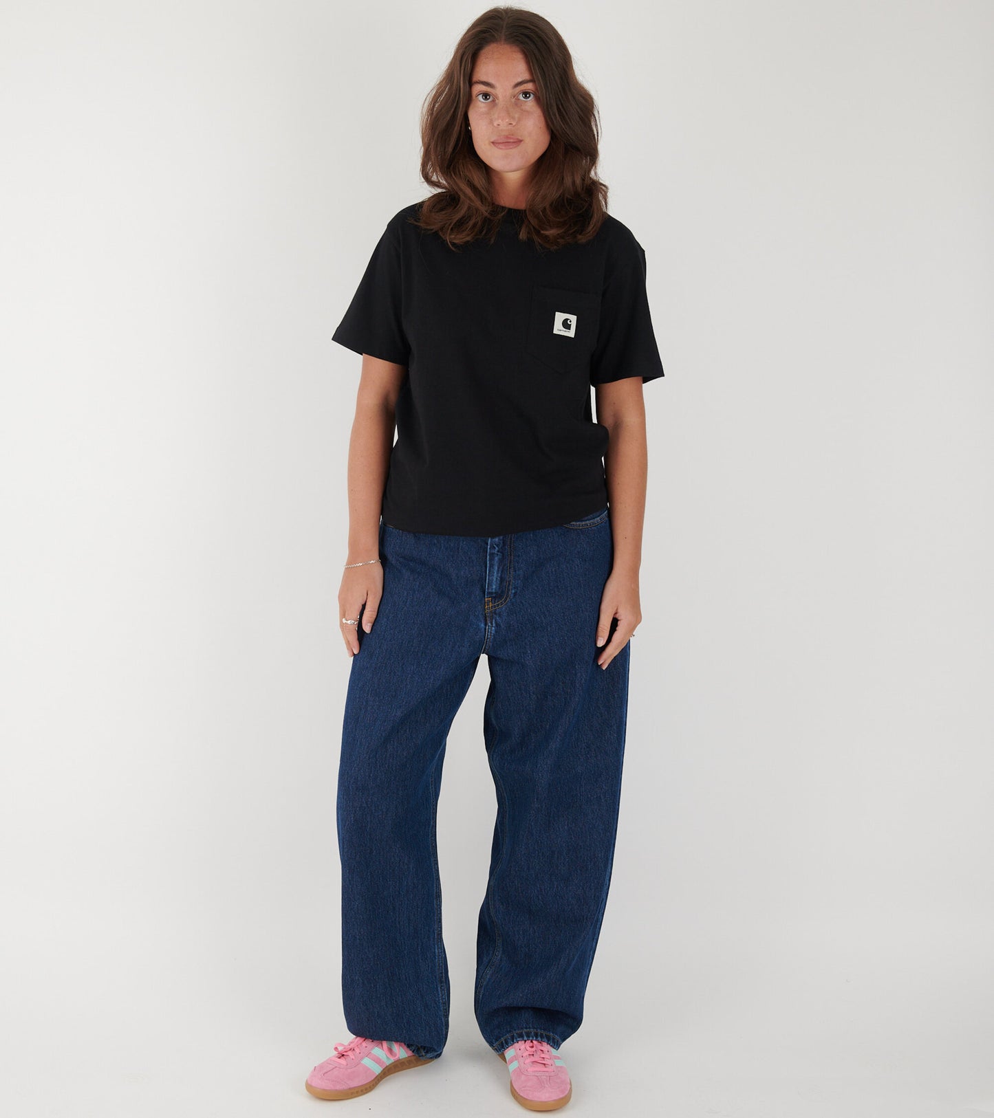 W Brandon Pant Stone Washed Blue