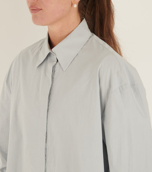 Oversized Shirt Light Grey