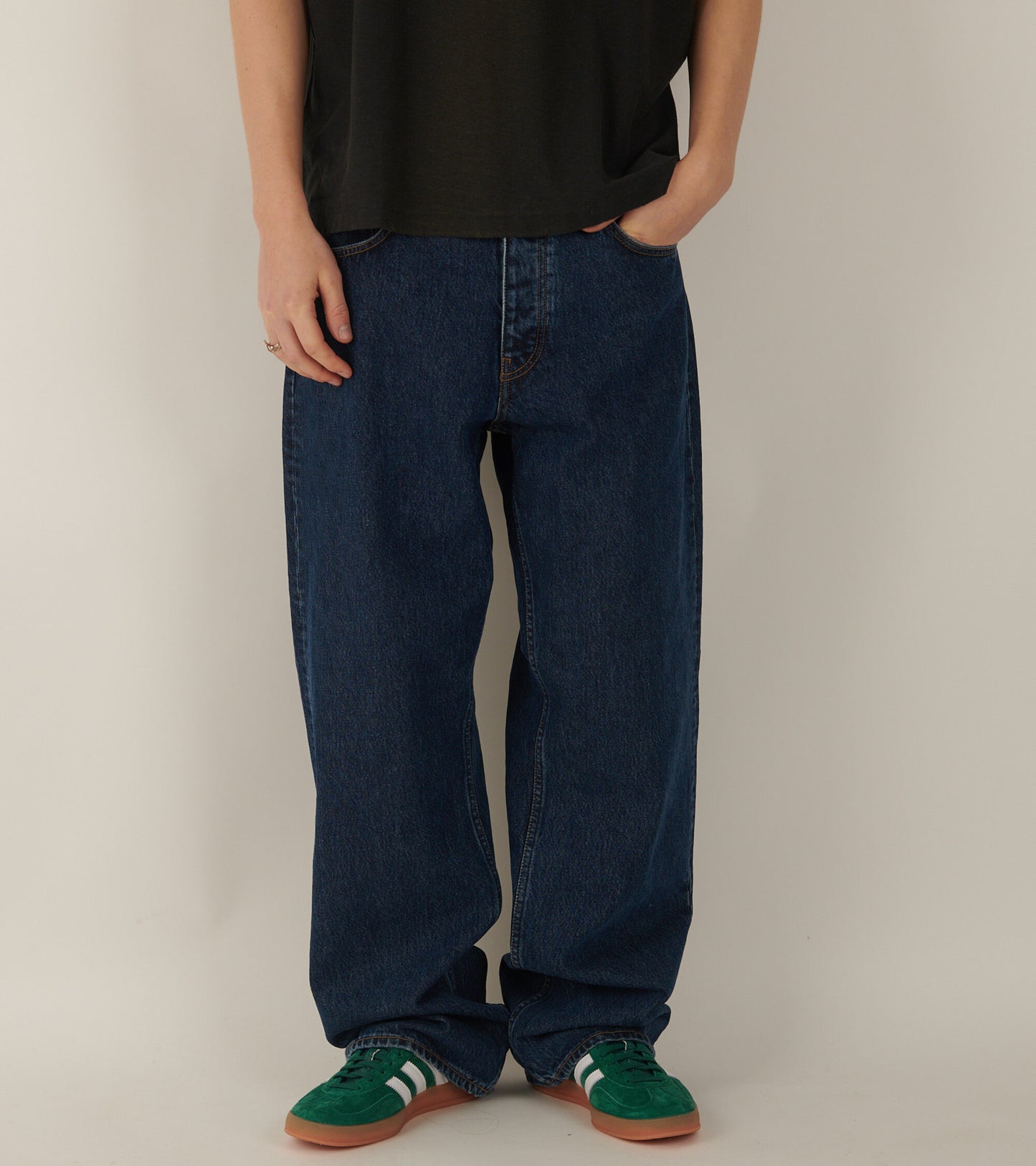 Loose Jeans Rinse Blue