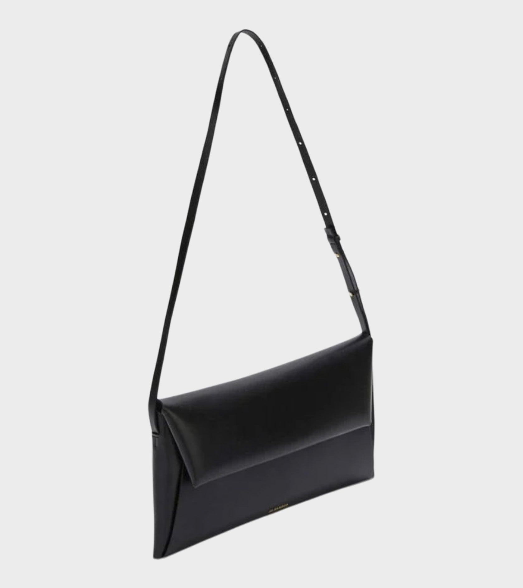 Folded Small Crossbody Bag Black