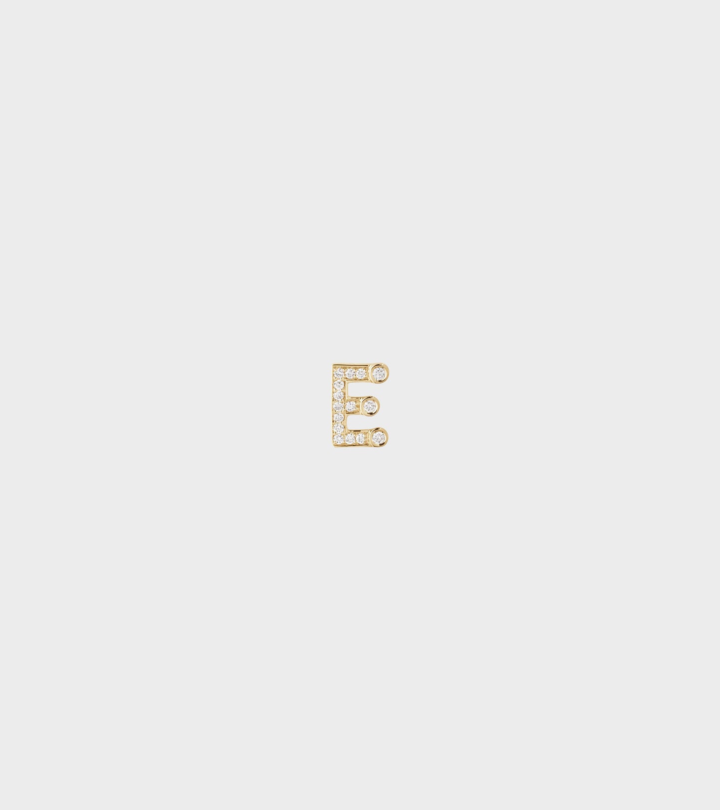 Petite E Earring Gold