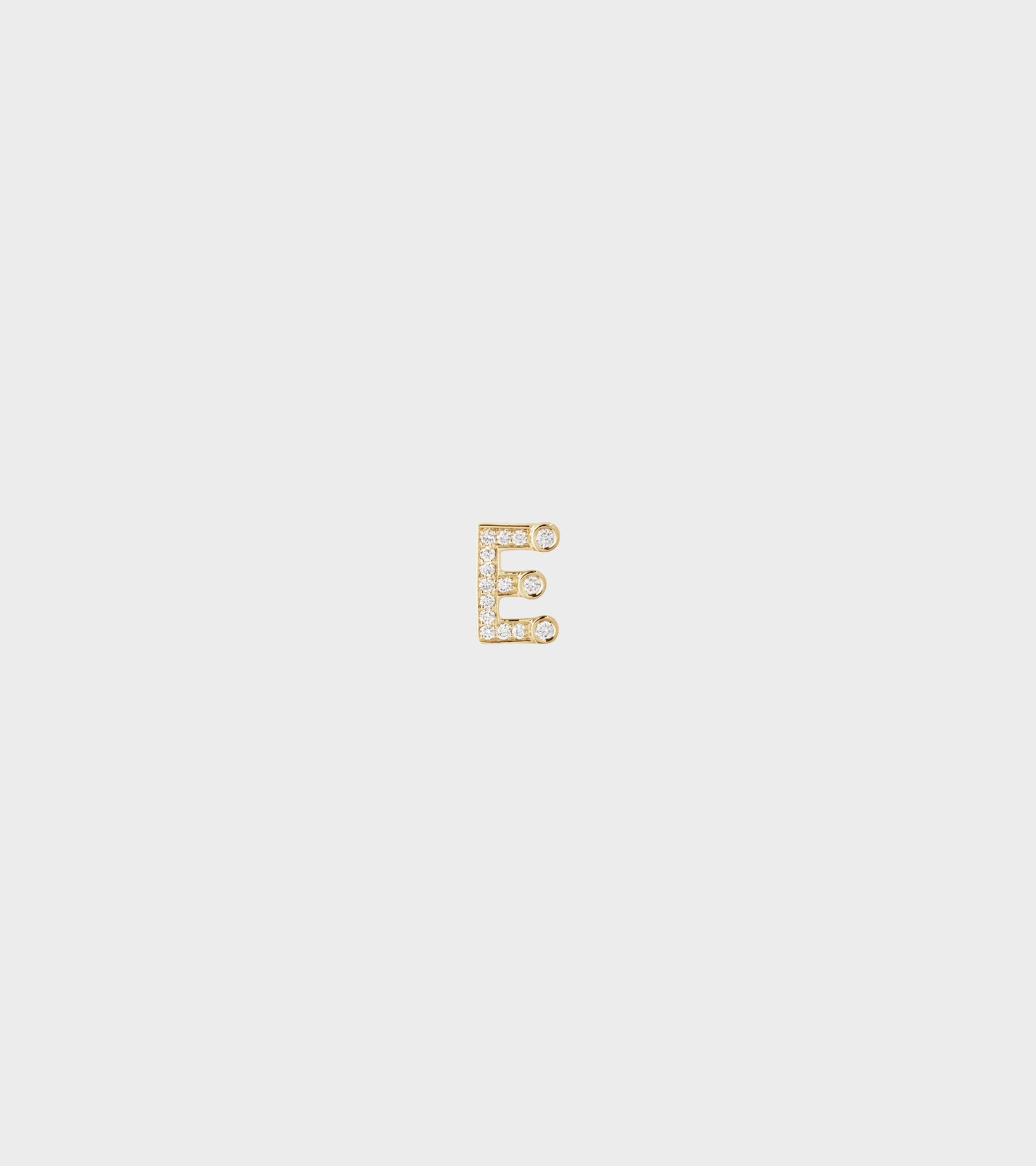 Petite E Earring Gold
