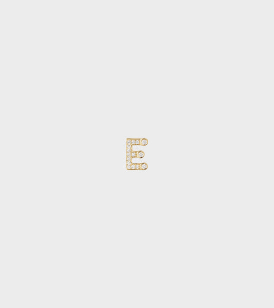 Petite E Earring Gold