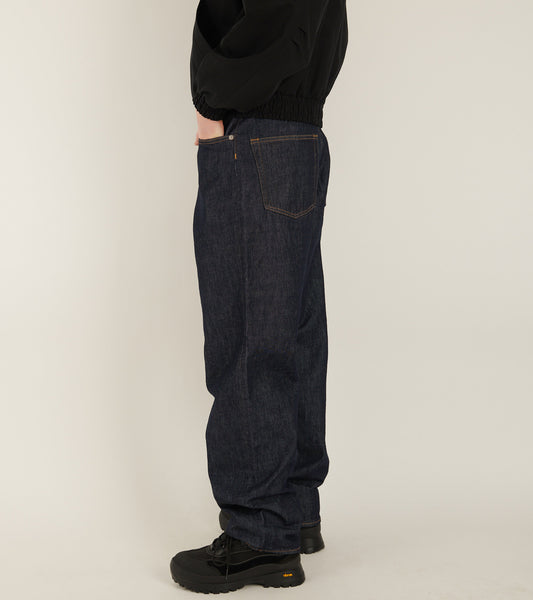 Hard Twist Denim Wide Pants Indigo