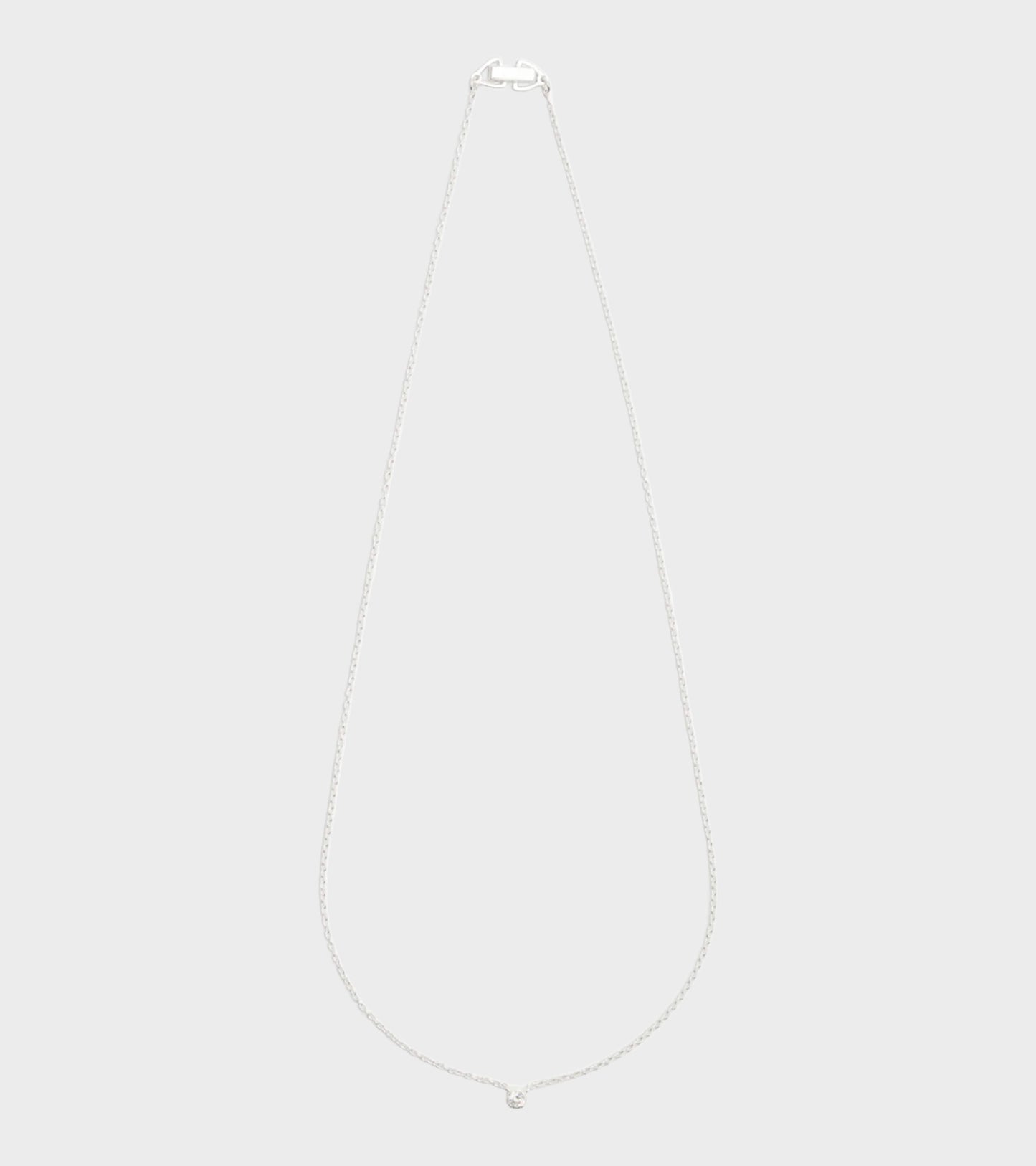 Oda Floating Necklace Silver