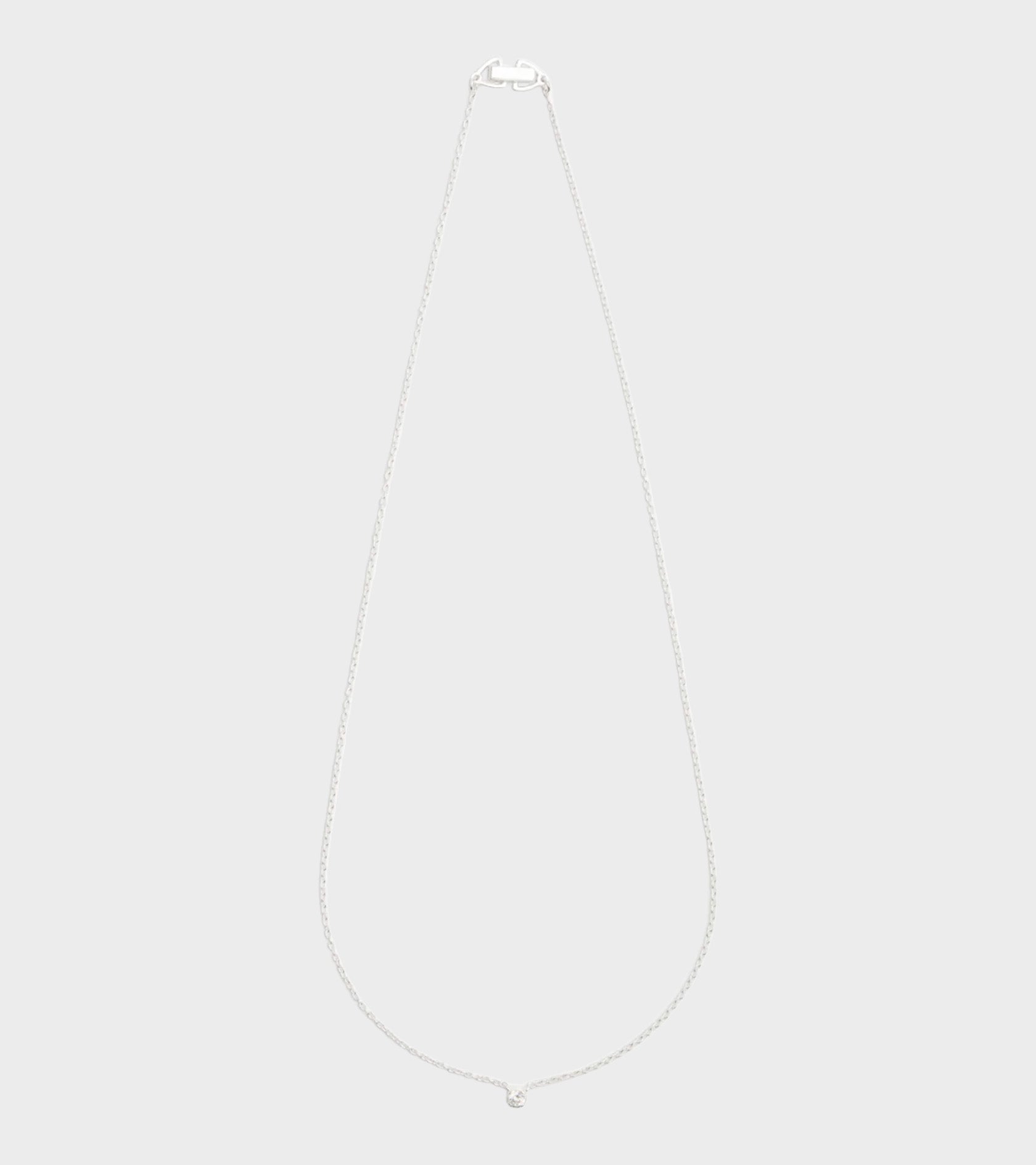 Oda Floating Necklace Silver