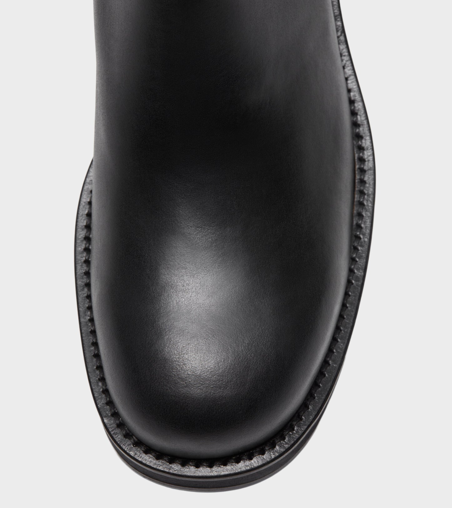 Waxed Leather Boots Black