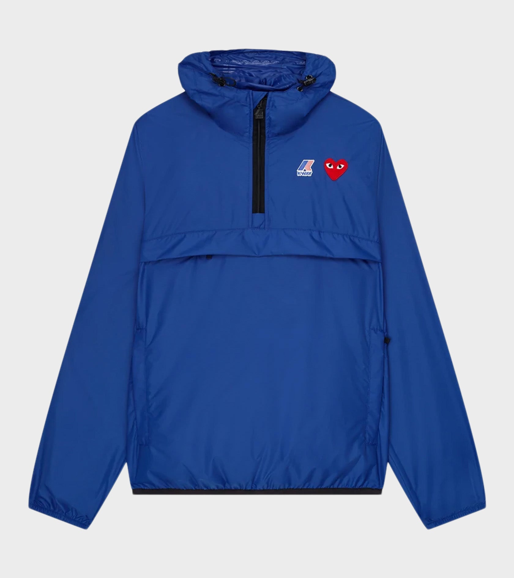K-WAY Packable Half Zip Anorak Blue