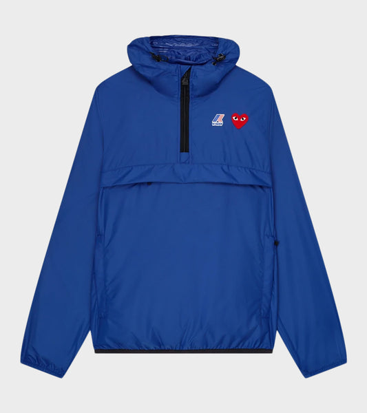 K-WAY Packable Half Zip Anorak Blue